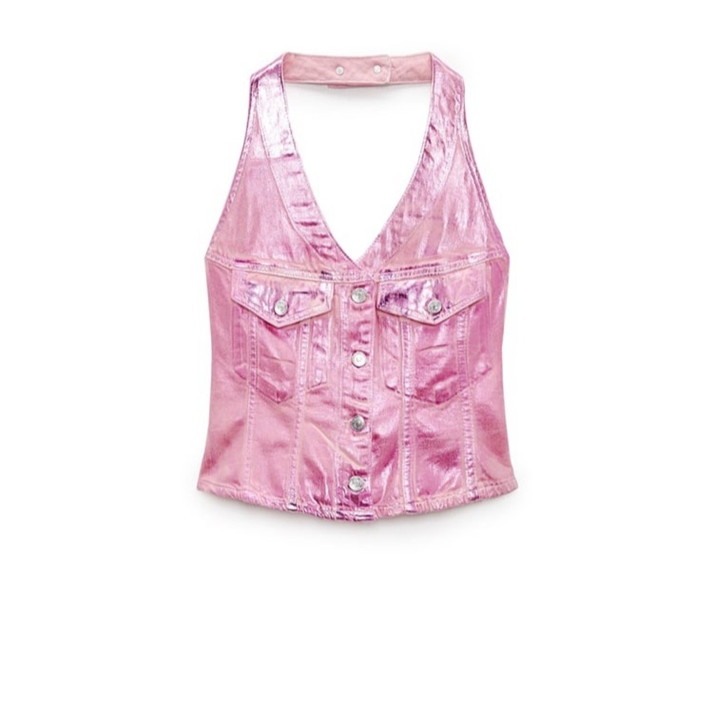 Zara Barbie pink vest